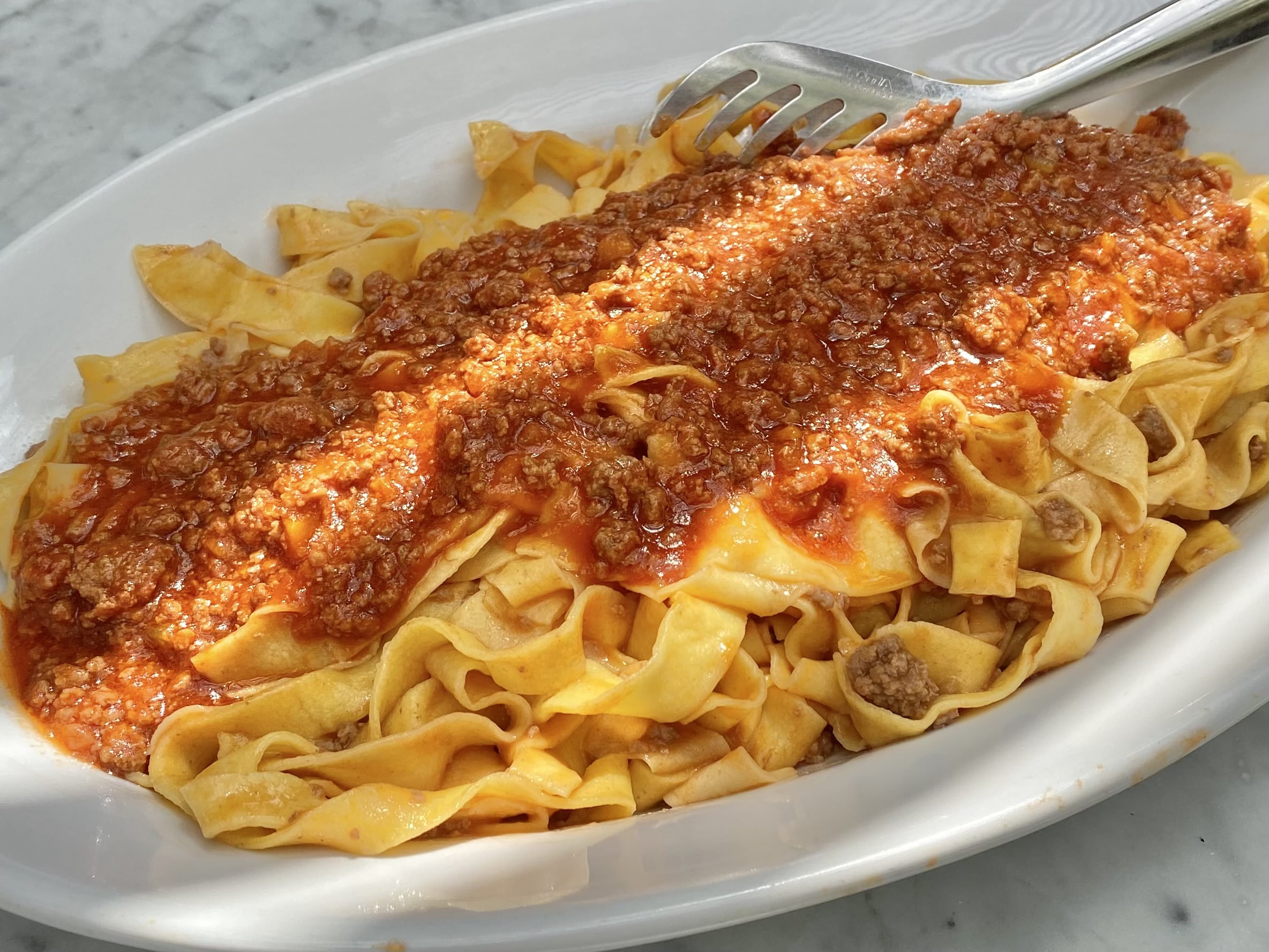 Tuscan ragù with tagliatelle