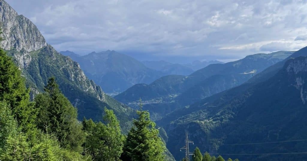 View of the Italian Alps where my ancestor story of my great-grandparents takes place